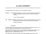 Alliance Agreement Software
