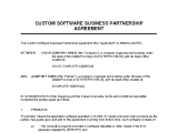 Custom Software Business Partnership Agreement