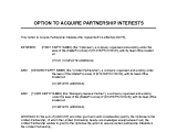 Option to Acquire Partnership Interests