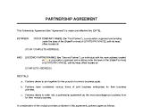 Partnership Agreement Short Form
