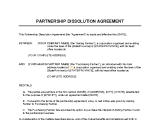 Partnership Dissolution Agreement