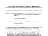 Strategic Alliance and Supply Agreement